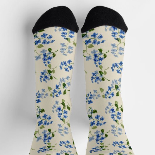 Schönes, nahtloses Blumenmuster Socken (Oben)