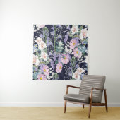 Schönes nahtloses Federmuster mit wilder Blume Wandteppich (Beispiel)