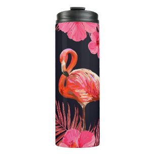 Schönes nahtloses florales Sommerpattern Hintergru Thermosbecher