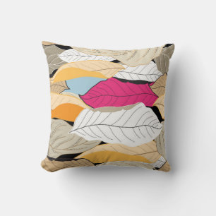 schönes nahtloses Herbstmuster mit farbigen verlie Kissen