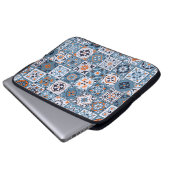 Schönes nahtloses Muster in modischer Farbe Laptopschutzhülle (Vorne Knopf)