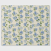 Schönes, nahtloses Muster vergiss-me-not bl Geschenkpapier (Flach)