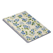 Schönes, nahtloses Muster vergiss-me-not bl Notizblock (Rechte Seite)