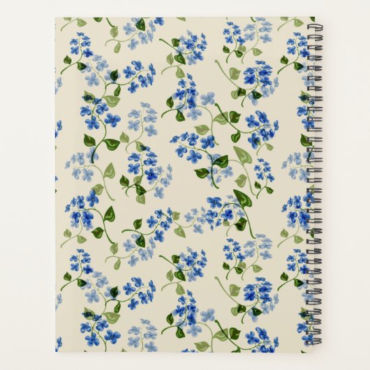 Schönes, nahtloses Muster vergiss-me-not bl Planer (Rückseite)