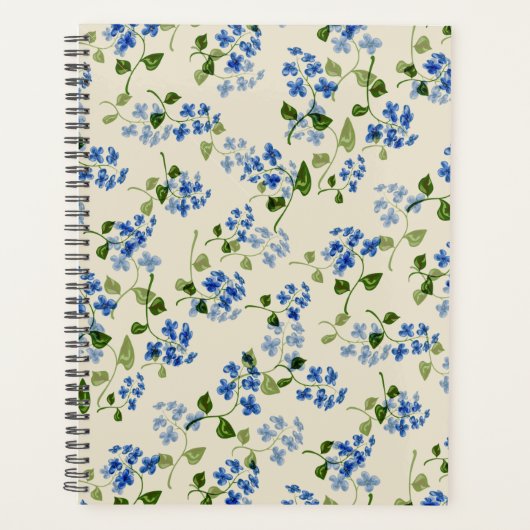 Schönes, nahtloses Muster vergiss-me-not bl Planer (Vorderseite)