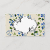 Schönes, nahtloses Muster vergiss-me-not bl Visitenkarte (Rückseite)