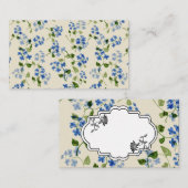 Schönes, nahtloses Muster vergiss-me-not bl Visitenkarte (Vorne/Hinten)
