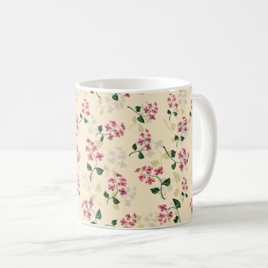 Schönes, nahtloses Muster vergiss-me-not pi Kaffeetasse (VorderseiteRechts)