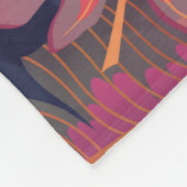 Schönes, nahtloses tropisches Muster mit rosa Flac Fleecedecke (Ecke)