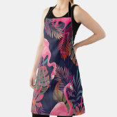 Schönes, nahtloses tropisches Muster mit rosa Flac Schürze (InSitu)