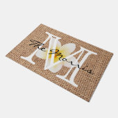 Schönes Naturdesign im Sommer auf dem Schoß Fußmatte (Schrägansicht)