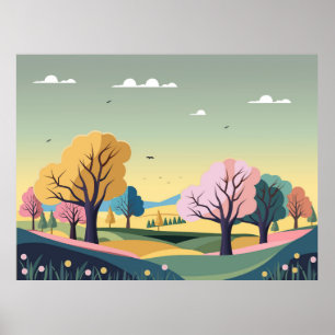 Schönes Naturerlebnis Poster