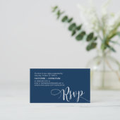 Schönes Navy Blue Script, UAWG response Begleitkarte (Stehend Vorderseite)