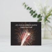 Schönes neues Jahr Einladung (Stehend Vorderseite)