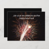 Schönes neues Jahr Einladung (Vorne/Hinten)