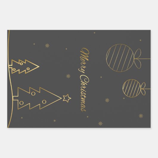 SCHÖNES NEUJAHRESPAPIER MIT IHREM NAMEN GESCHENKPAPIER SET (Vorderseite 3)