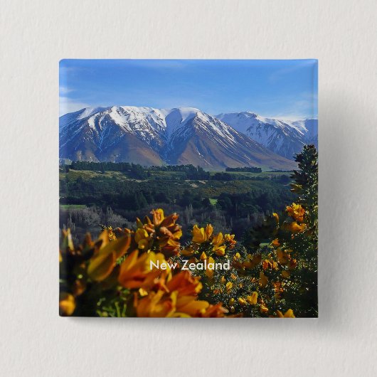 Schönes Neuseeland Button (Vorderseite)