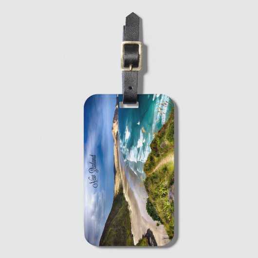 Schönes Neuseeland Gepäckanhänger (Vorderseite Vertikal)