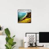 Schönes New Zealand Foto Poster W/NZ Proverb (Heimbüro)