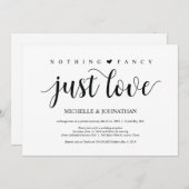 Schönes nichts extravagant, nur Liebe mit Entdecku Einladung (Vorne/Hinten)