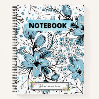 Schönes, Niedliches BlumenNotebook Notizblock