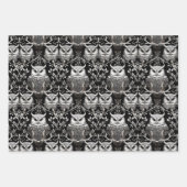 Schönes Niedliches Minimalistisches Owl Geschenkpapier Set (Vorderseite 2)
