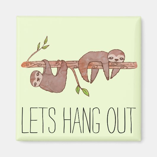 Schönes, Niedliches Paar Babyschläger auf einem Ba Magnet (Vorne)