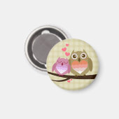 Schönes Niedliches Paar voll Liebe Herz Magnet (Vorderseite/Rückseite)