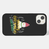 Schönes niedliches Weihnachtsdesign iPhone Hülle (Rückseite (Horizontal))