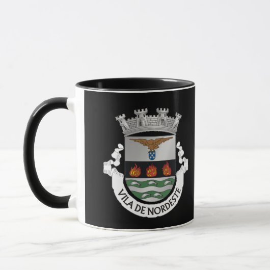 Schönes Nordeste (Azoren) Wappen Tasse (Links)