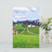 Schönes Norwegen Briefpapier (Stehend Vorderseite)