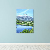 Schönes Norwegen, landschaftliche Landschaft Leinwanddruck (Insitu (Holzboden))