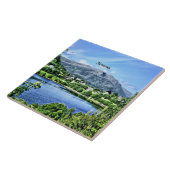 Schönes Norwegen, landschaftliches Foto, Fliese (Seite)