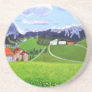 Schönes Norwegen Sandstein Untersetzer