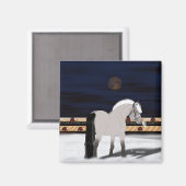 Schönes Norwegisches Fjord Pferd Magnet (Vorderseite/Rückseite)