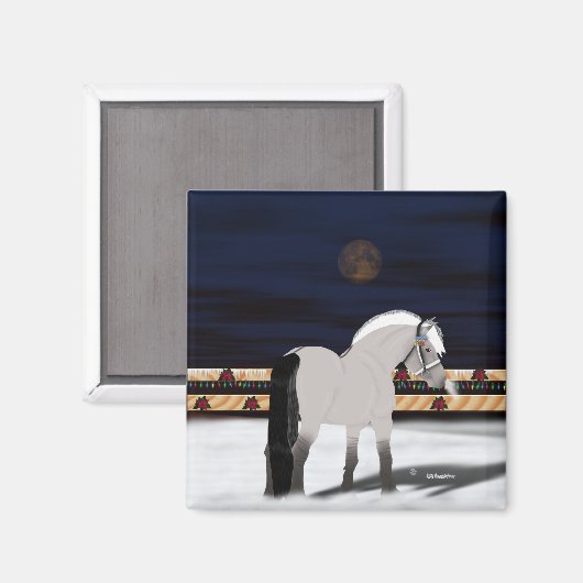 Schönes Norwegisches Fjord Pferd Magnet (Vorderseite/Rückseite)