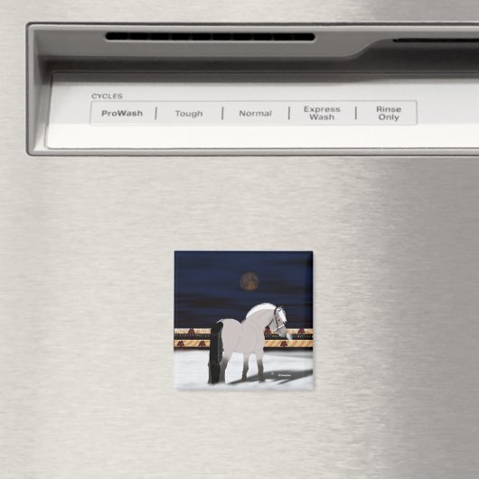 Schönes Norwegisches Fjord Pferd Magnet (In Situ (Geschirrspüler))