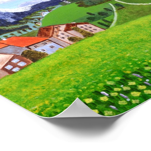 Schönes norwegisches Poster (Ecke)