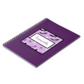Schönes Notebook mit Lila Heelsen Notizblock (Linke Seite)