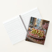 Schönes Notizbuch 2025 Uni Rosa Salatdekor (Innenseite)