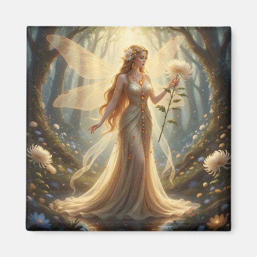 Schönes November Topaz Fairy Magnet (Vorne)