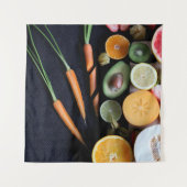 Schönes Obst und Gemüse Wandteppich (Vorderseite)