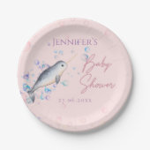 Schönes Ocean Baby Narwhal Muscheln Baby Dusche Pa Pappteller (Vorderseite)