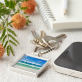 Schönes Ocean Foto Individuell gestaltetes Beach H Schlüsselanhänger (Seite)