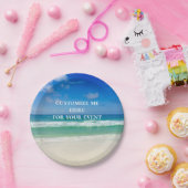 Schönes Ocean Fotografy Custom Beach Party Pappteller (Party)