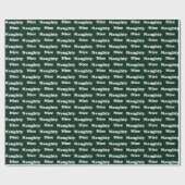 Schönes oder dunkelgrünes Weiß, modern und lustig Geschenkpapier (Flach)