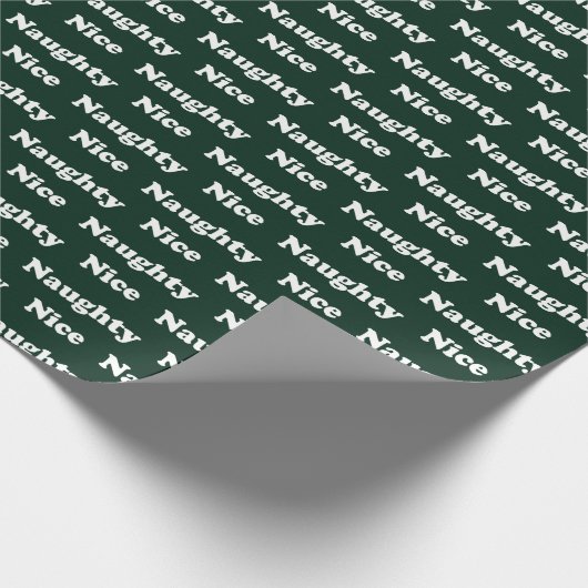 Schönes oder dunkelgrünes Weiß, modern und lustig  Geschenkpapier (Ecke)