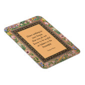 Schönes oder nützliches Zitat von Wlliam Morris, Magnet (Rechte Seite)