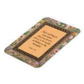 Schönes oder nützliches Zitat von Wlliam Morris, Magnet (Linke Seite)