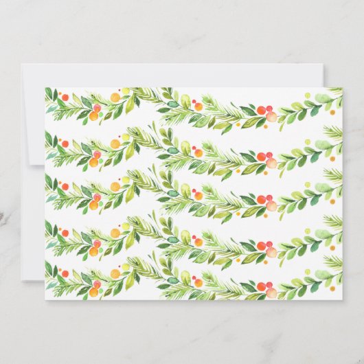 Schönes oder schönes Weihnachts-Party laden Einladung (Rückseite)